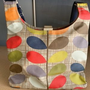 Orla Kiely shoulder bag with leaf detail